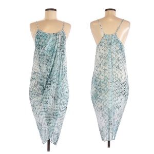 Olivaceous Ocean Beach Snakeskin Tank Jersey Dress